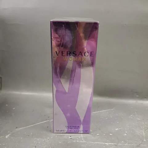 BOXED AND SEALED VERSACE WOMAN EAU DE PARFUM SPRAY 50ML