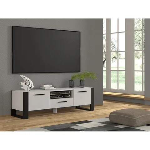 BOXED TRAVERSE TV STAND FOR TVS UP TO 70"