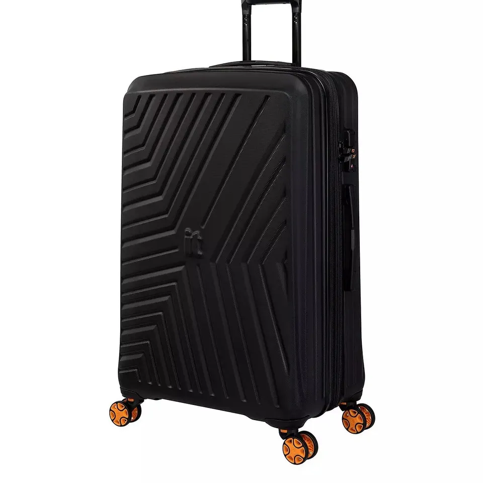 IT LUGGAGE CONVERTIBLE BLACK MEDIUM SUITCASE WITH REMOVEABLE WHEELS