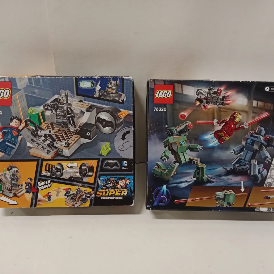 LEGO DC COMICS SUPER HEROES 76044 & LEGO MARVEL 76320 SETS (TWO BOXES) – BOXED