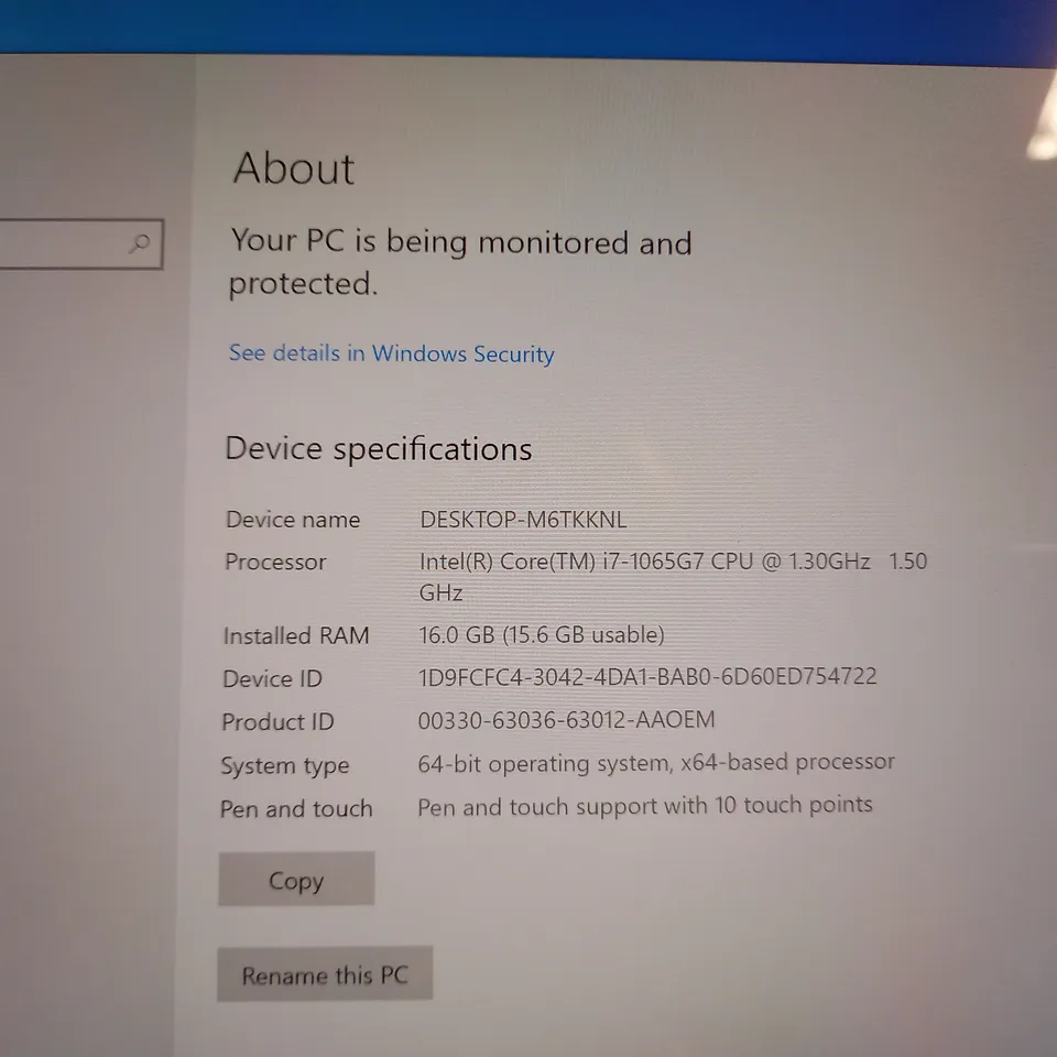 UNBOXED MICROSOFT SURFACE PRO INTEL I7-1065G7 16GB RAM 256GB TABLET COMPUTER