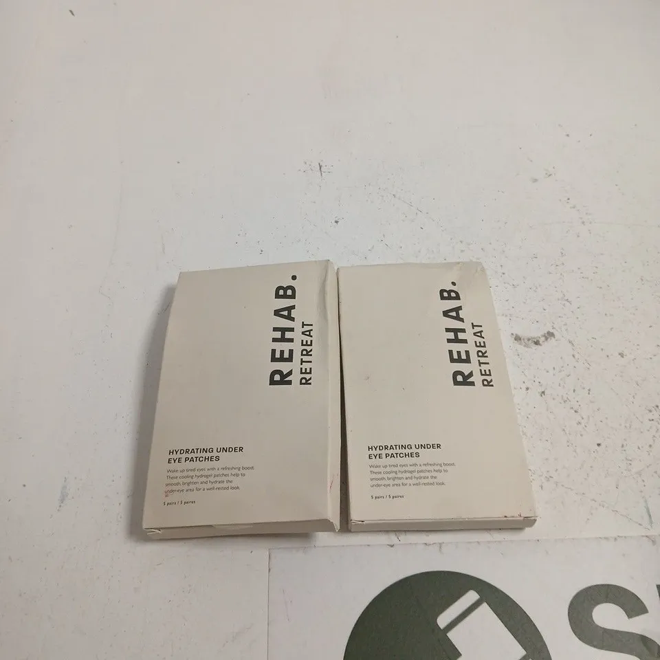 REHAB. RETREAT HYDRATING UNDER EYE PATCHES – SET OF 2 BOXES