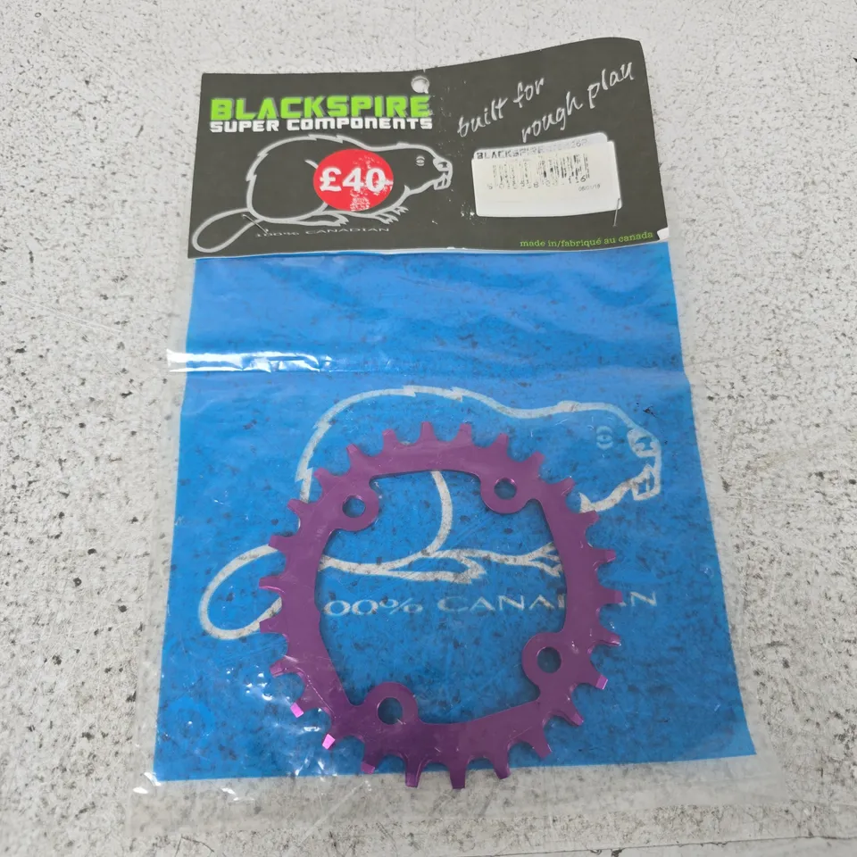 BLACKSPIRE CHAINRING – PURPLE ANODISED BICYCLE CHAINRING