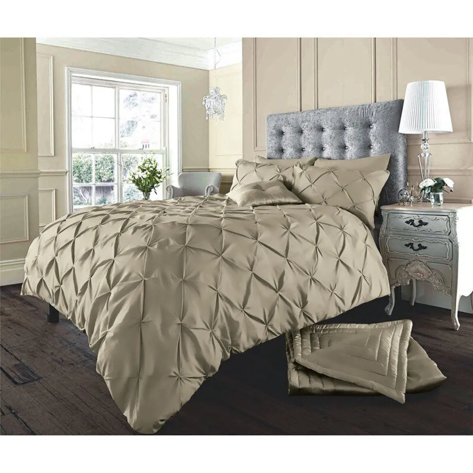 ROE 180 TC PERCALE DUVET COVER SET COLOUR YELLOW