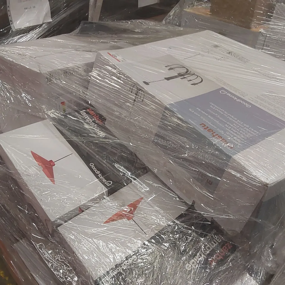 PALLET CONTAINING A LARGE QUANTITY OF BRANDED HOUSEHOLD LIGHTS