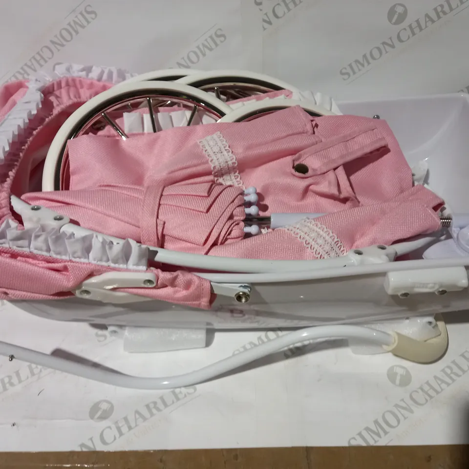 BELLA ROSA CARRIAGE DOLL PRAM BUNDLE RRP £79.99