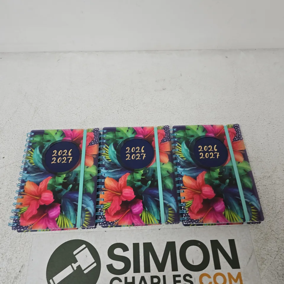 TALLON SET OF 3 FLORAL YEARLY PLANNERS 2026–2027