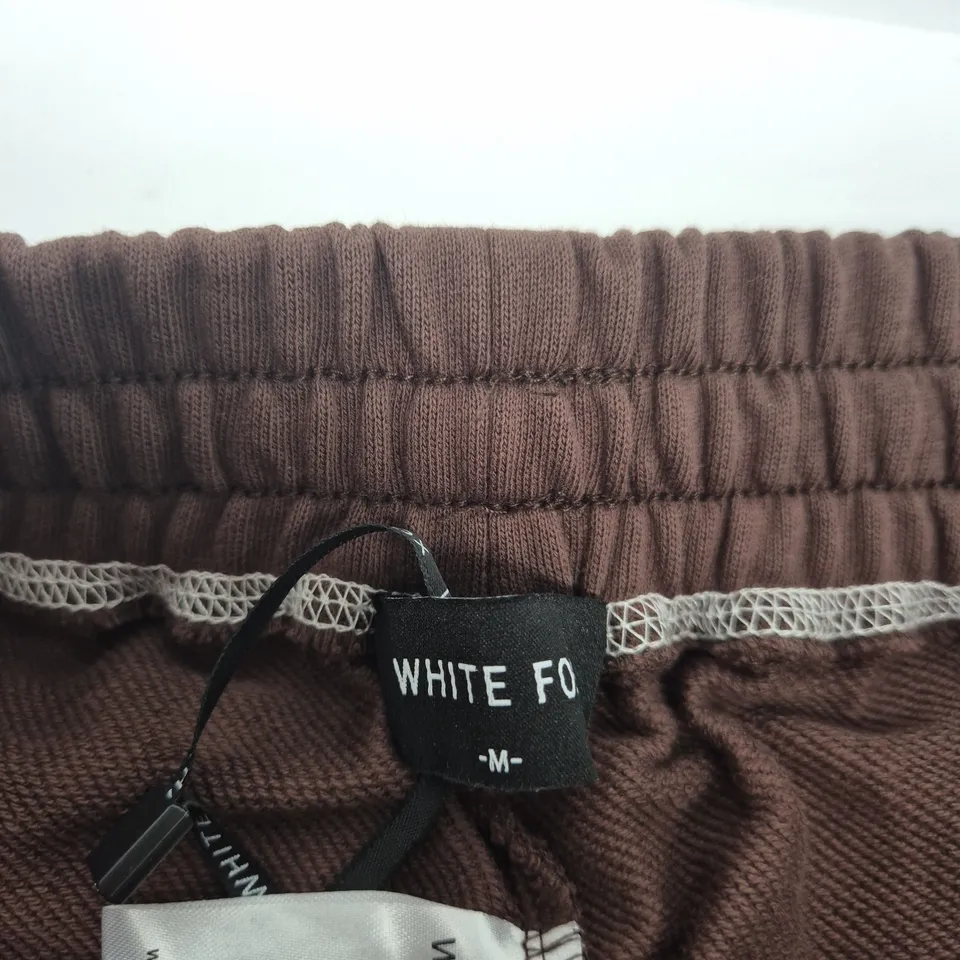 WHITE FOX BROWN JOGGERS – SIZE M (MEDIUM)
