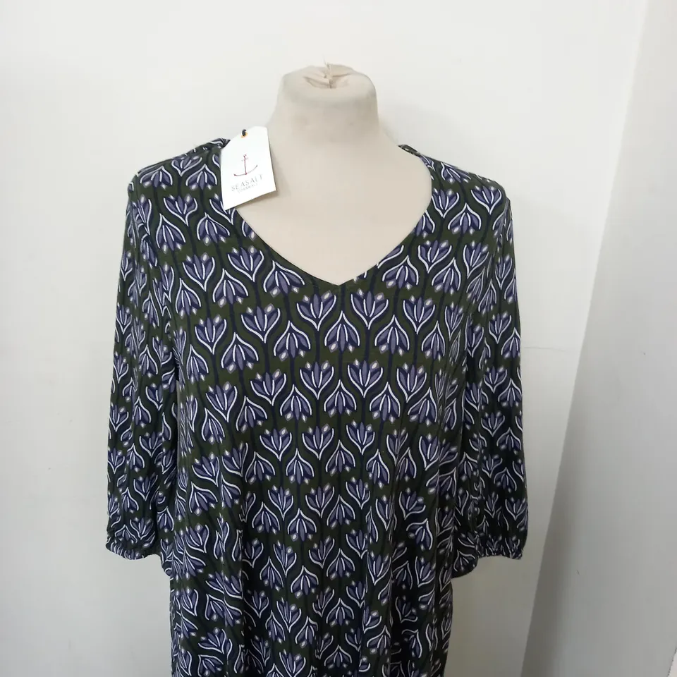 SEASALT CORNWALL WAVE WING DRESS SIZE 12