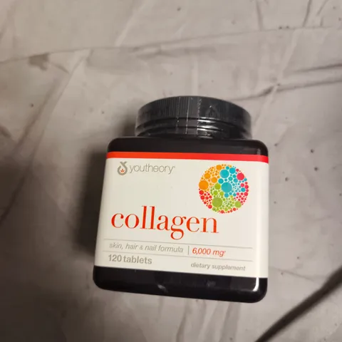 YOUTHEORY COLLAGEN DIETARY SUPPLEMENT – SKIN, HAIR & NAILS, 120 TABLETS