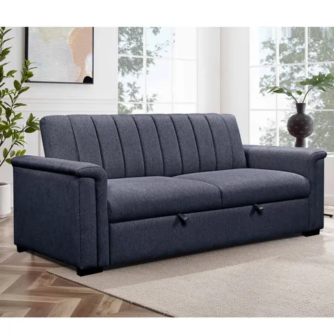 BOXED DOREL CHARLOTTE FABRIC FOLD-OUT SOFABED (2 BOXES)