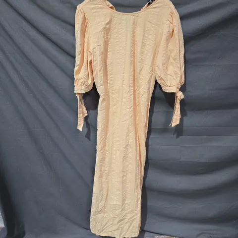 NOBODY'S CHILD PEACH DRESS – UK 10 (EU 38, USA 6)