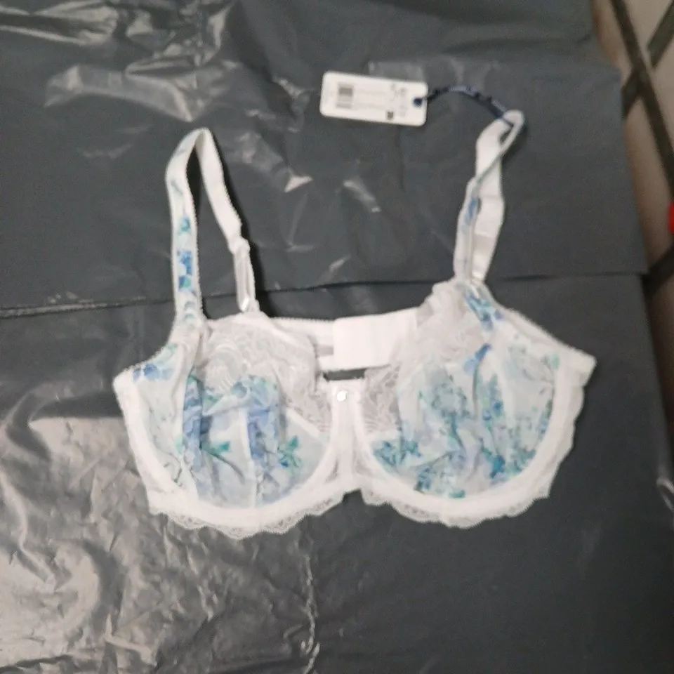 FANTASIE LUCIA SIDE SUPPORT BRA – FLORAL LACE, UK 34E (US 34DD)