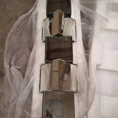 70.5CM HANDMADE FLOOR GLASS VASE