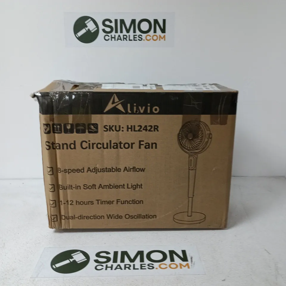 LIVIO HL242R STAND CIRCULATOR FAN – BOXED