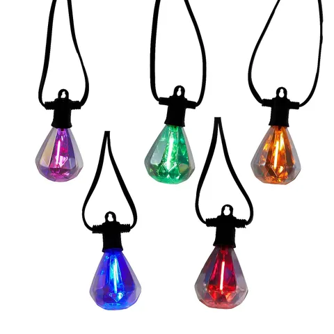 GARDEN REFLECTIONS IRIDESCENT MULTIFUNCTION 20 BULB STRING LIGHTS
