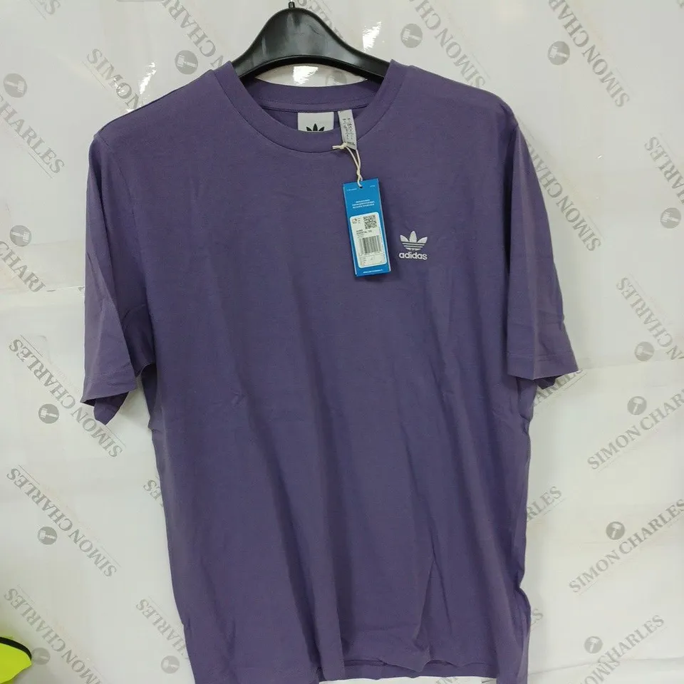 ADIDAS PURPLE ESSENTIAL T-SHIRT SIZE LARGE
