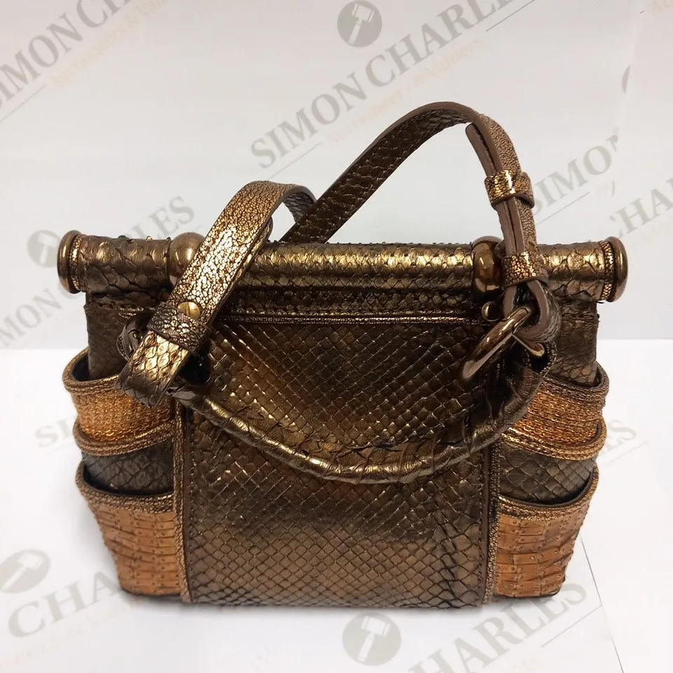 ROBERTO CAVALLI GOLD HANDBAG