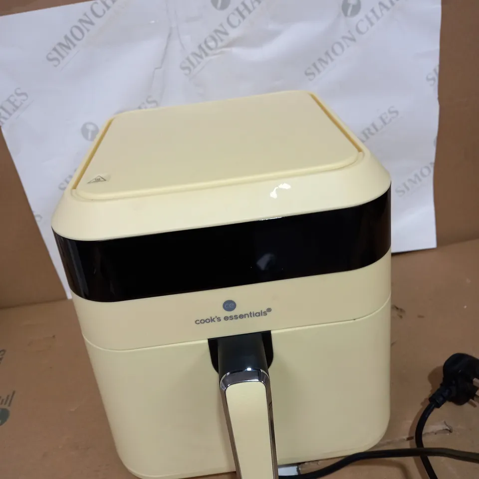 COOKS ESSENTIALS AIR FRYER IN YELLOW