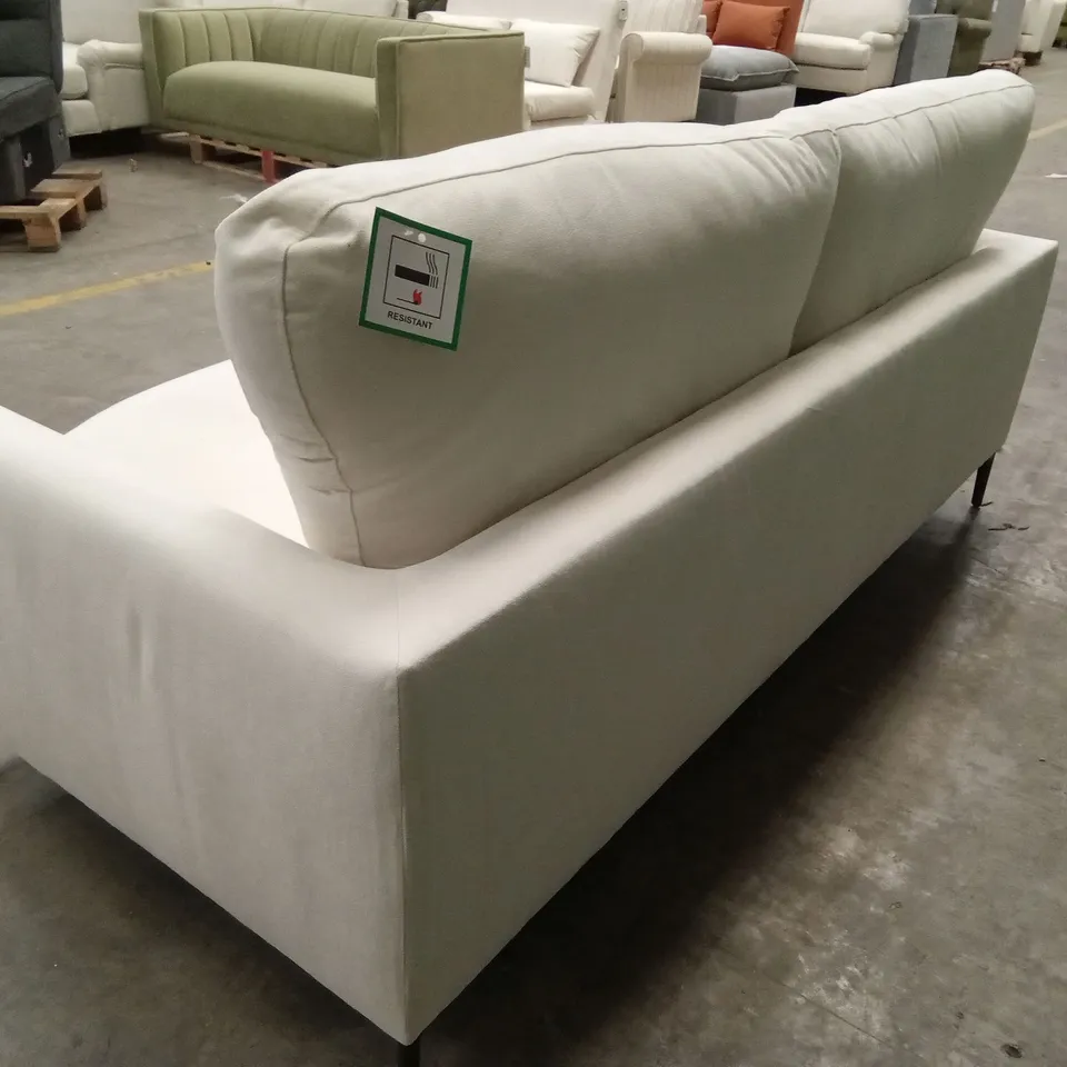 LEXI 3 SEATER SOFA, CREAM HOUSE PLUSH FABRIC