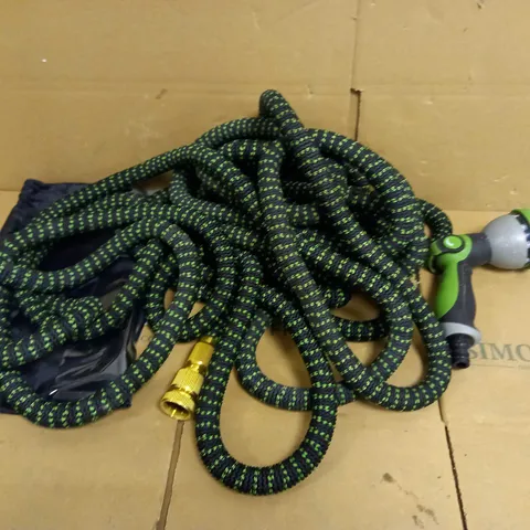 EXPANDABLE GARDEN HOSE - GREEN/BLACK