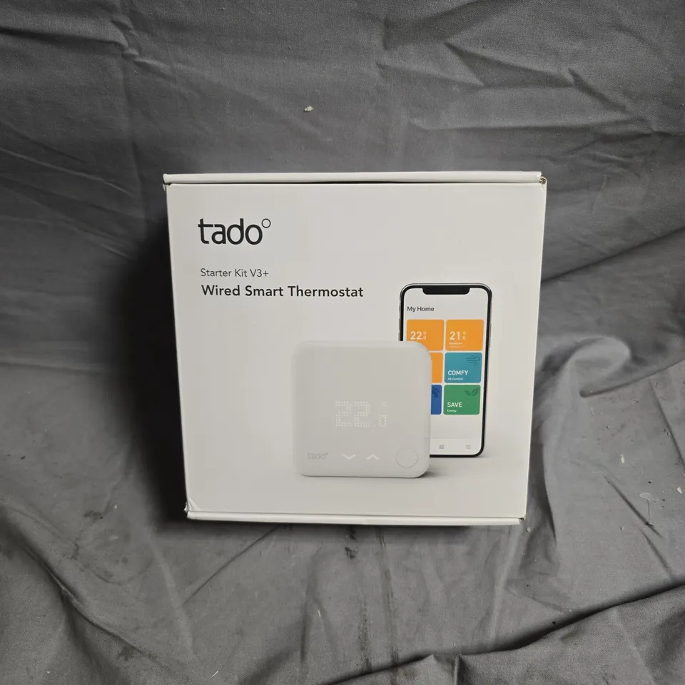 TADO STARTER KIT V3+ WIRED SMART THERMOSTAT – BOXED