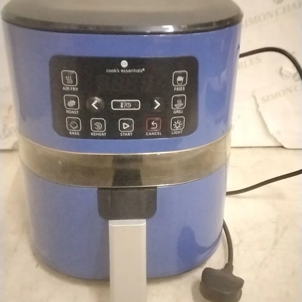BOXED COOK'S ESSENTIALS 4.0L AIR FRYER - SAPPHIRE