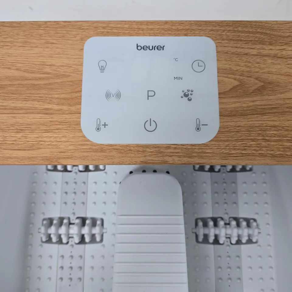 BEURER FOOT SPA MASSAGER WITH WOODEN TOP PANEL