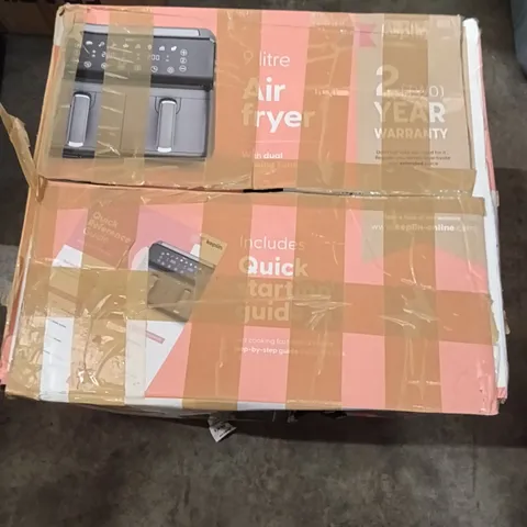 BOXED KEPLIN 9 LITRE AIR FRYER WITH DUAL COOKING ZONES