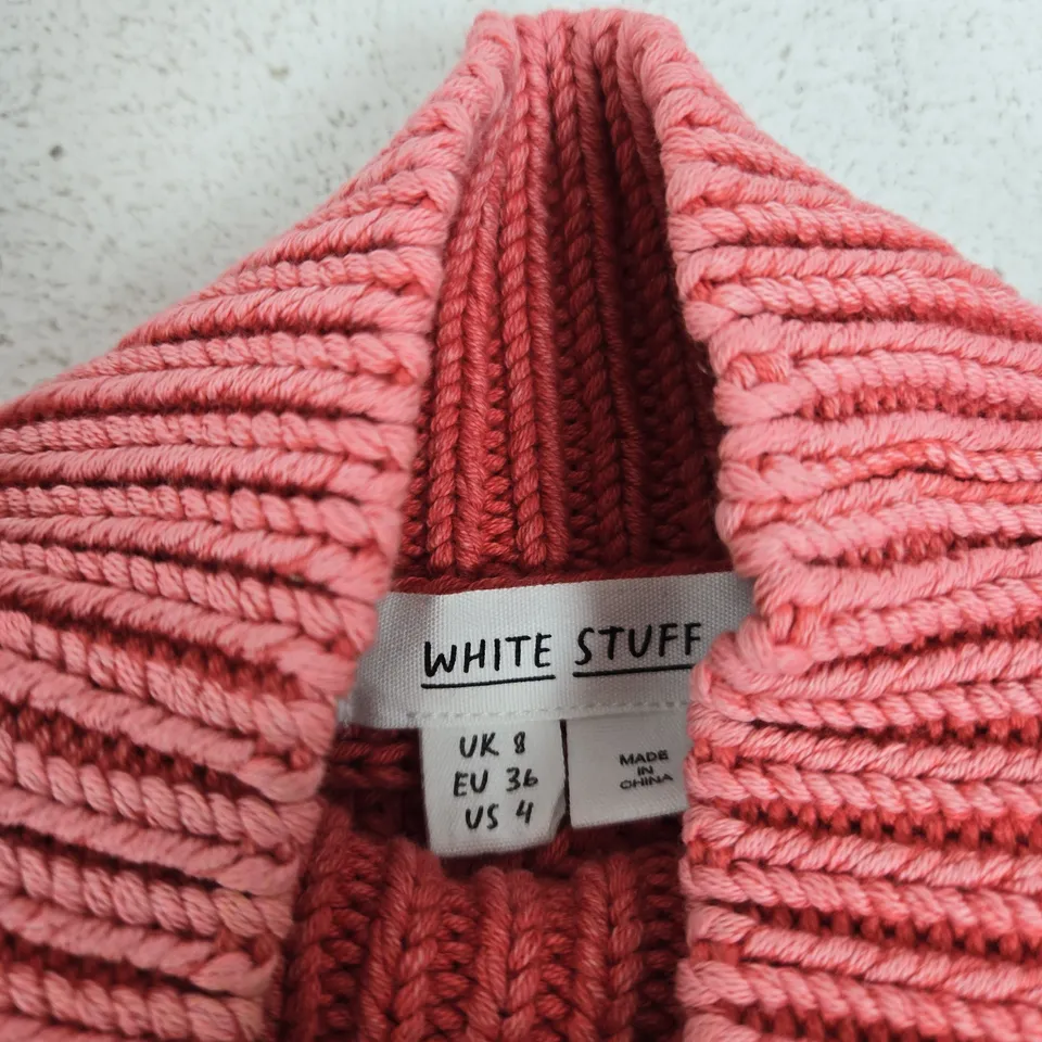 WHITE STUFF PINK KNIT SWEATER – UK 8 (EU 36, US 4)