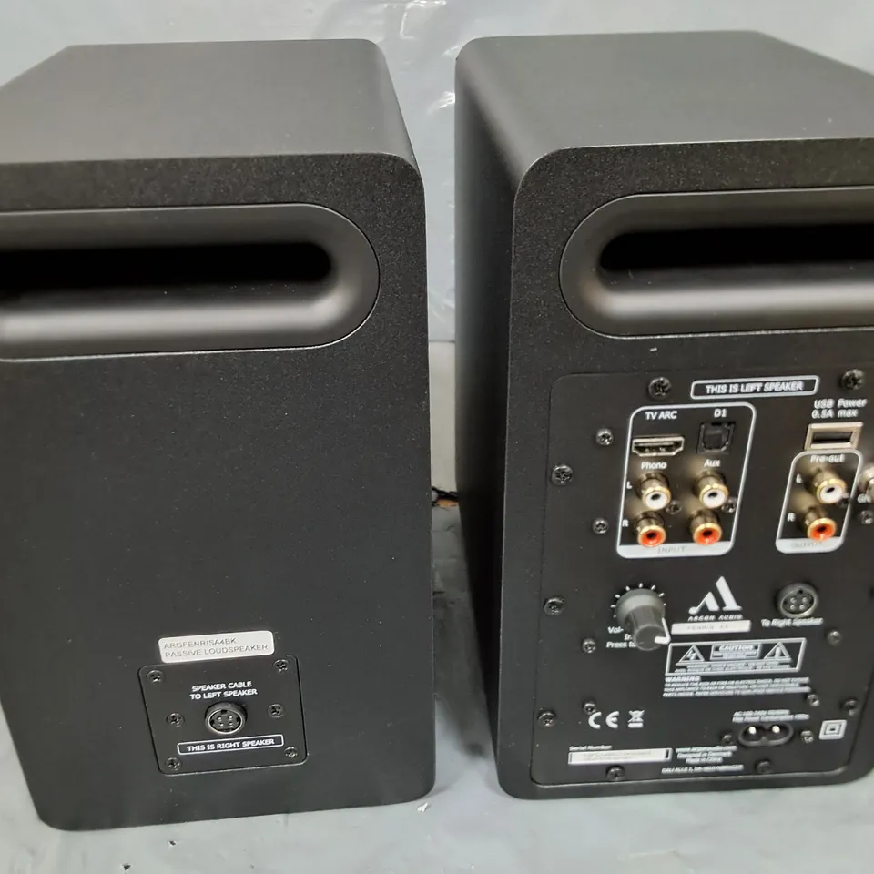 ARGON AUDIO FENRIS A4 BLACK ACTIVE BLUETOOTH SPEAKERS