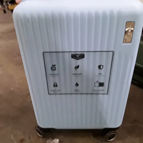 UNBOXED KEPLIN LUGG SMALL SIZE TRAVEL LUGGAGE WITH WHEELS SECURE LOCK SYSTEM BLUE COLOUR