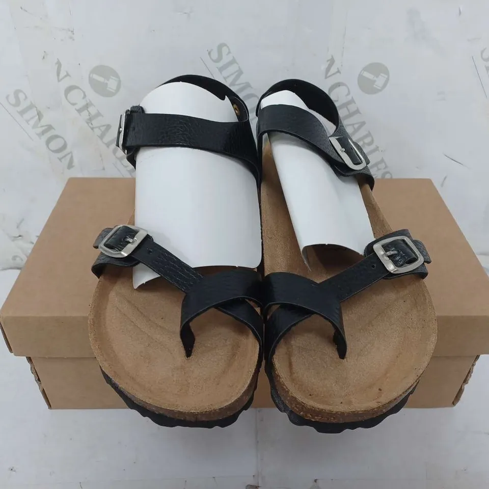 BOXED BONOVA SANDALS IN BLACK COLOUR SIZE 37