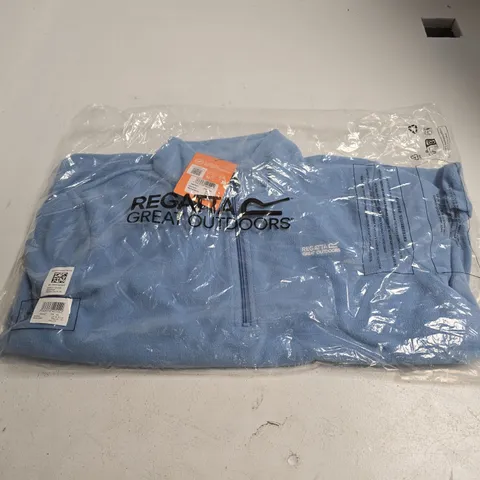 BAGGED REGATTA WOMEN'S SWEETHART LIGHTWEIGHT HALF-ZIP FLEECE IN LIGHT BLUE - UK 18