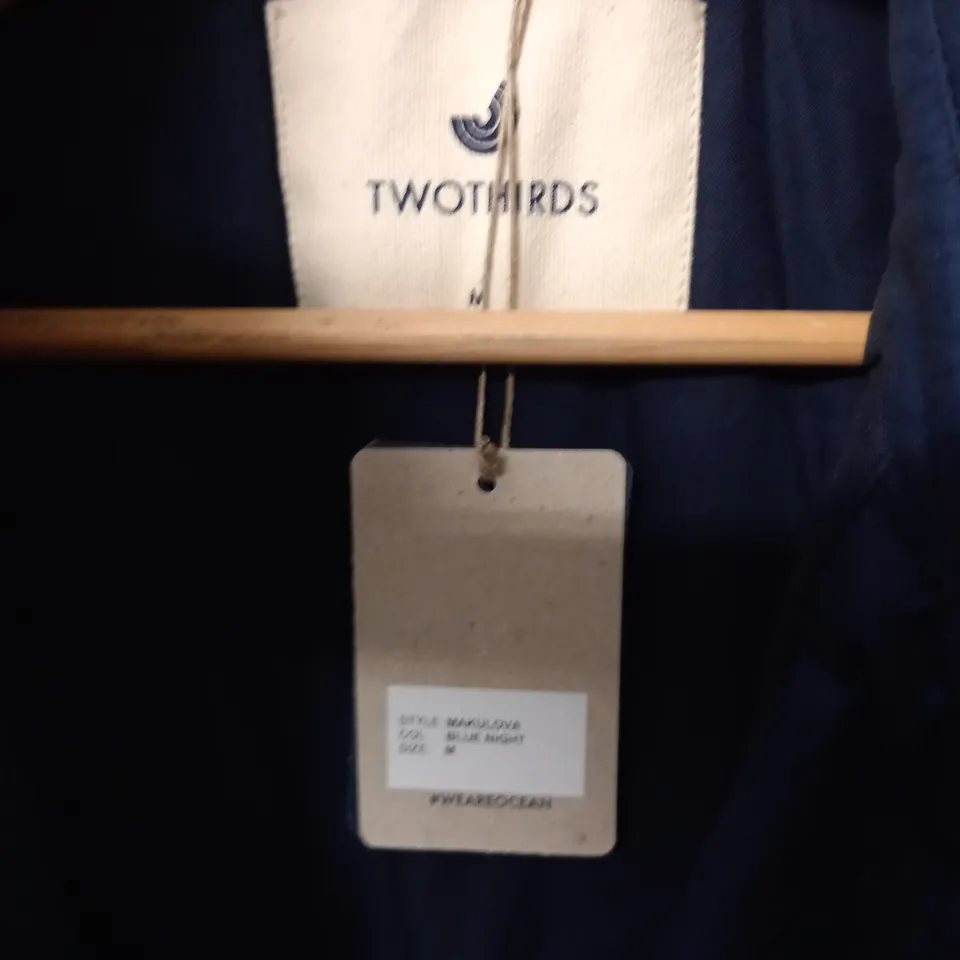 TWO THIRDS NAVY BUTTON THROUGH JACKET - M