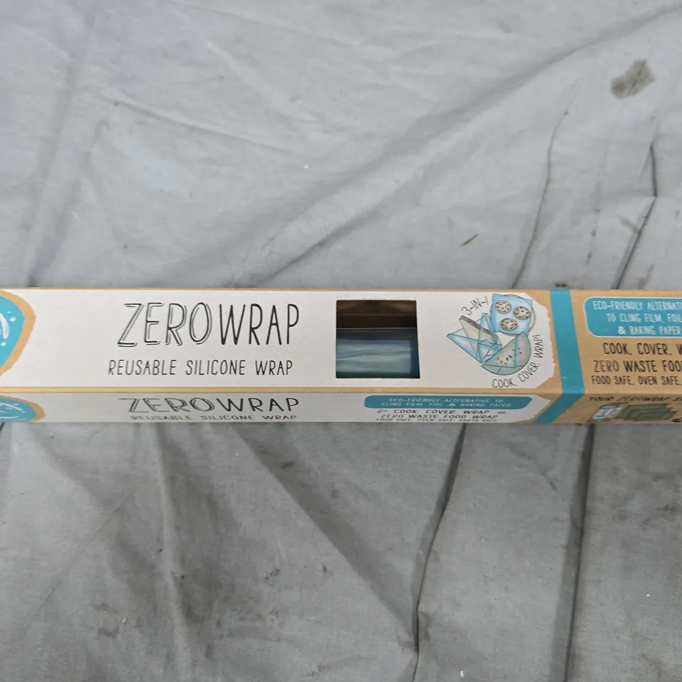 BOX OF APPROXIMATELY 50 ZEROWRAP REUSABLE SILICONE FOOD WRAPS 