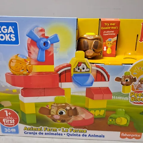 BOXED FISHER PRICE MEGA BLOCKS ANIMAL FARM