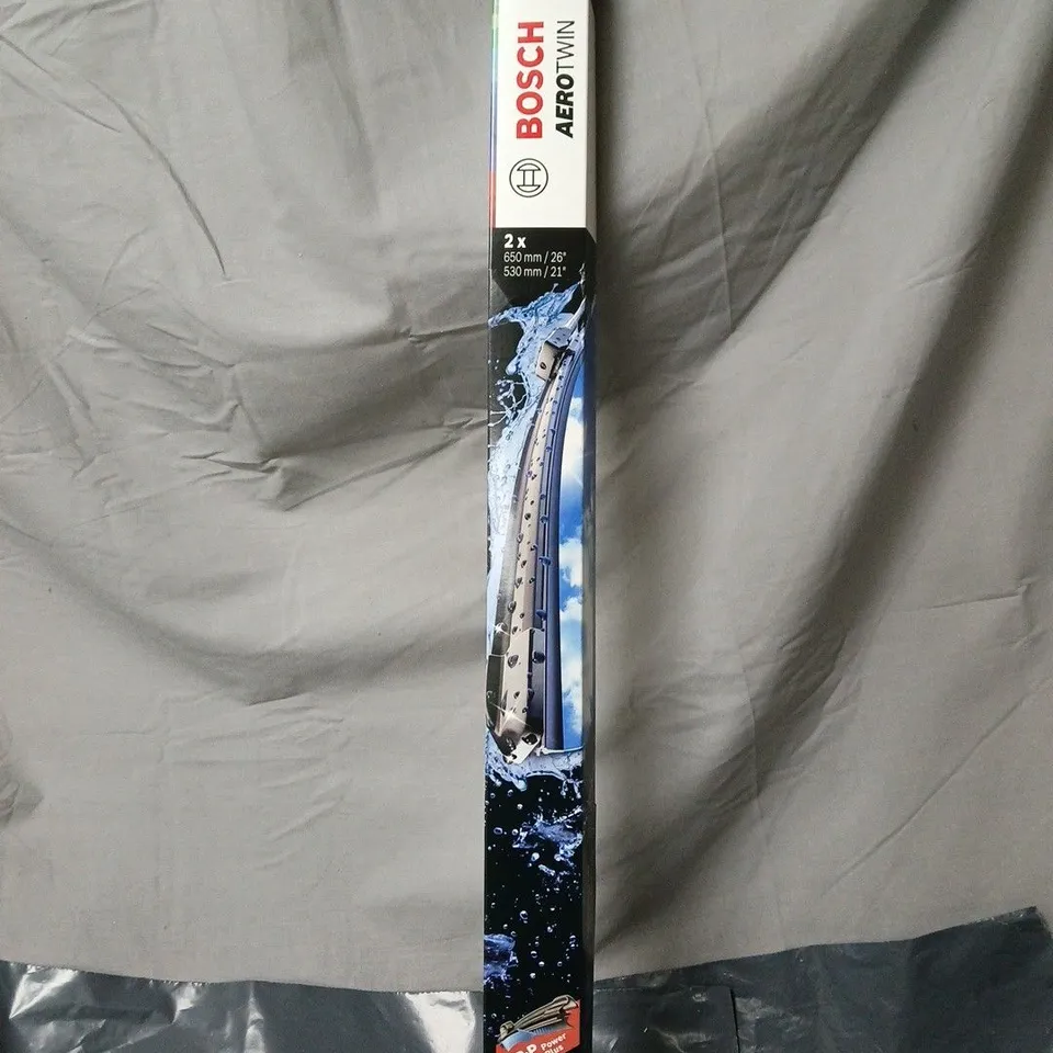 BOSCH AEROTWIN WIPER BLADES – 2 × 650MM (26IN) / 530MM (21IN) – A639S
