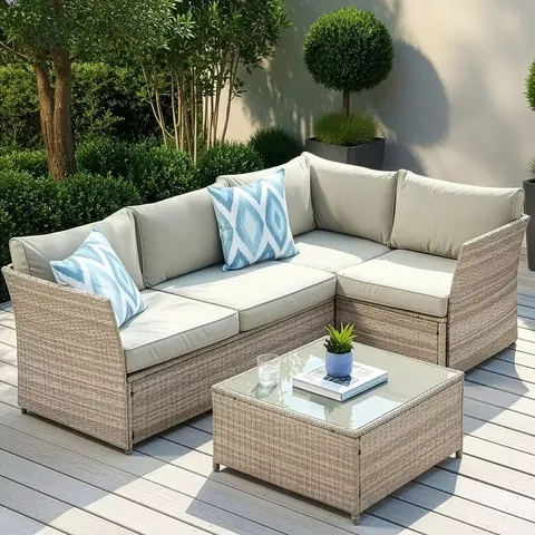 BOXED CALGARY CORNER SOFA SET (1 BOX)