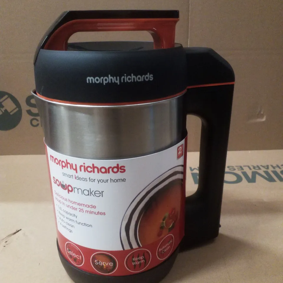 BOXED MORPHY RICHARDS 501022 1.6L SOUP MAKER