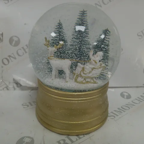 BOXED SANTA EXPRESS CHRISTMAS CHARACTER MUSICAL WATER SPINNER