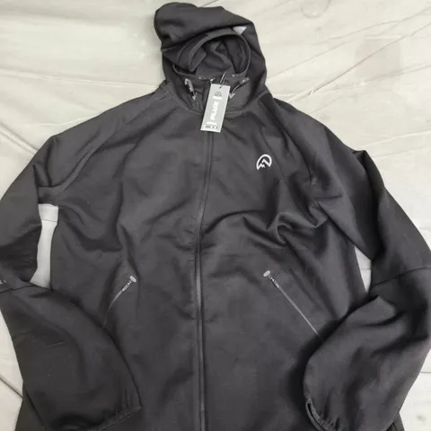 FLUX TECH SUIT TOP IN BLACK - LARGE