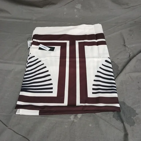 4TH + RECKLESS MAXI BEACH SARONG SKIRT IN BROWN PRINT ONE SIZE