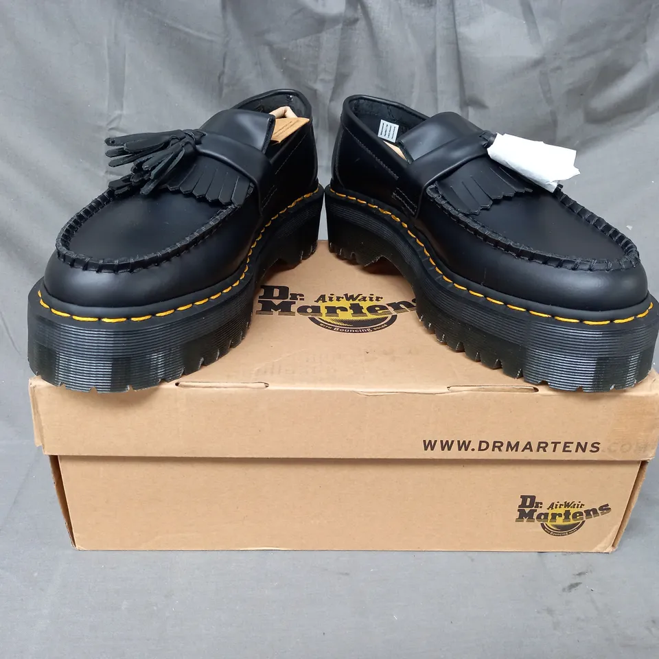 BOXED PAIR OF DR MARTEN ADRIAN LOAFERS IN BLACK UK SIZE 6.5