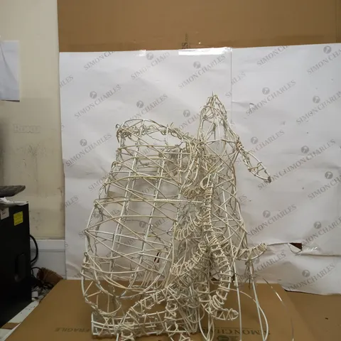 JOHN LEWIS 90CM WICKER GRAZUNG DEER