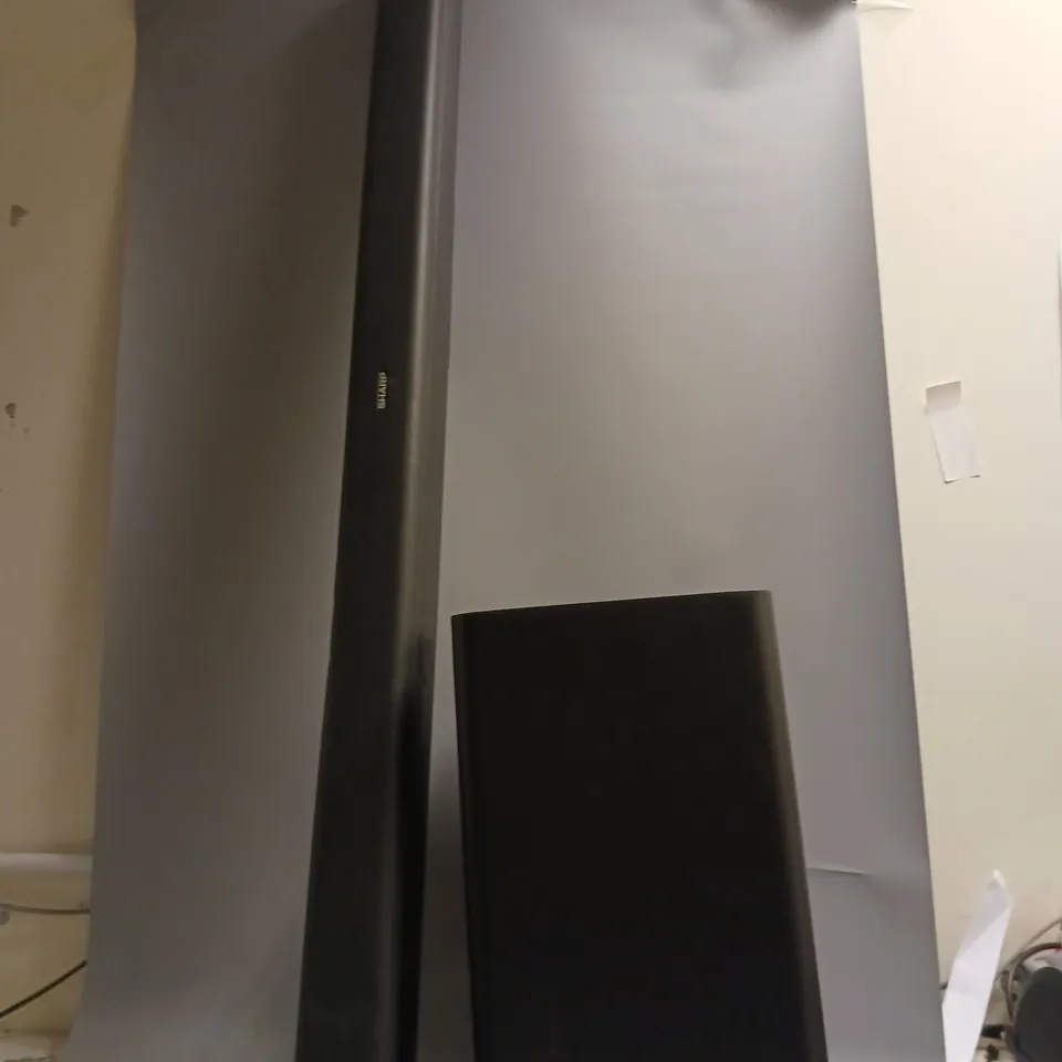SHARP DOLBY ATMOS SOUNDBAR WITH WIRELESS SUBWOOFER IN BLACK