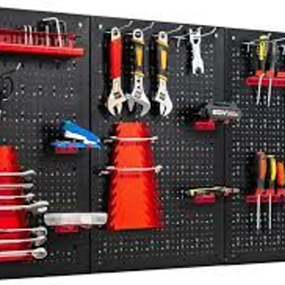 BOXED COSTWAY WALL HANGING TOOL ORGANISER RACK