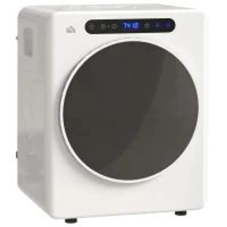 BOXED HOMCOM 4KG COMPACT 40-60℃ TUMBLE DRYER - WHITE