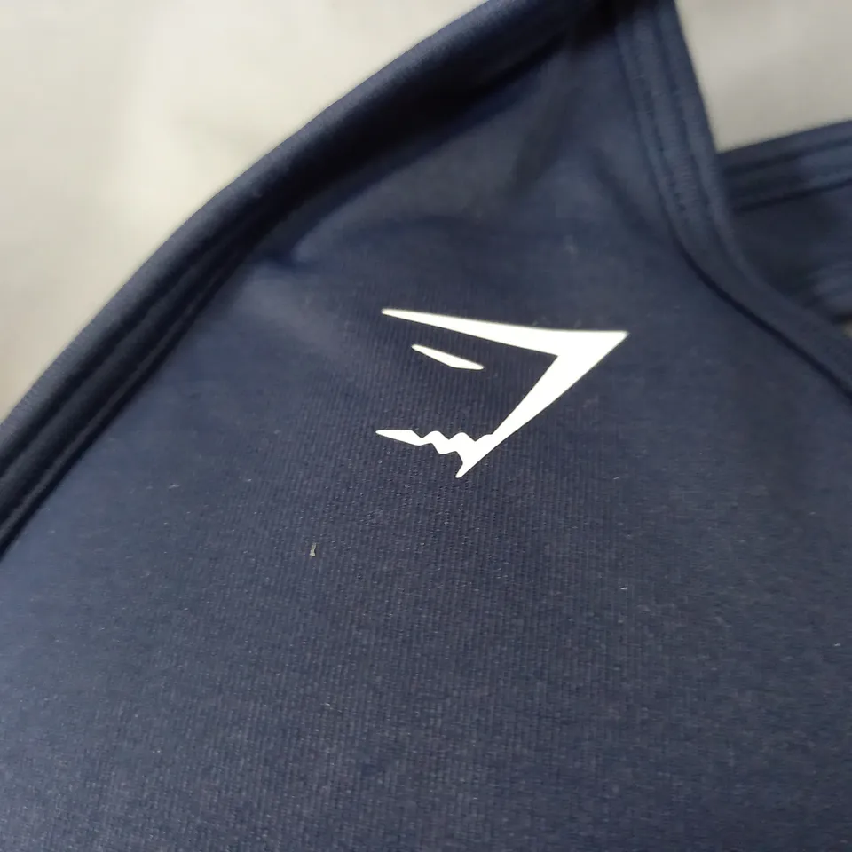 GYMSHARK EVERYDAY SEAMLESS SPORTS BRA IN NAVY - SMALL