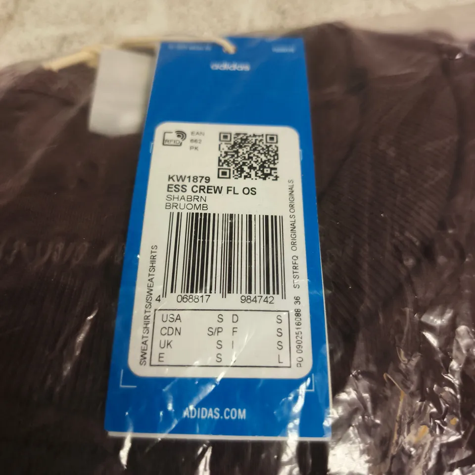ADIDAS ORIGINALS SWEATSHIRT – BROWN, UK SIZE S